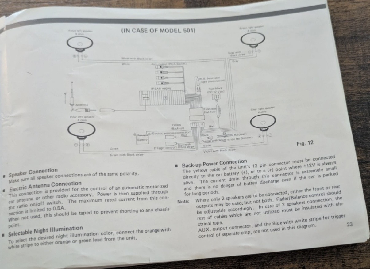 Marantz 701 user manual page 23